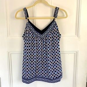 WHBM tank top loose blouse with metal hardware size M